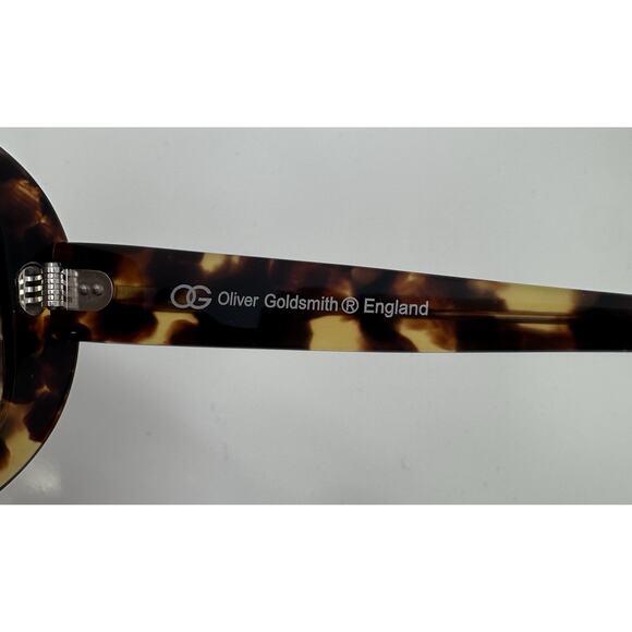 ⭐️ OG OLIVER GOLDSMITH AMY Brown Leopard Tortoiseshell ENGLAND Sunglasses RARE main image 5